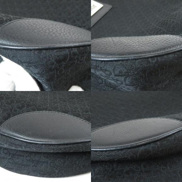 Christian Dior Trotter Pattern Shoulder Bag Canvas Black - Picture 9 of 9